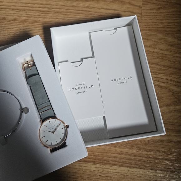 ROSEFIELD The West Village Elephant Grey Watch Gift Set NWT - Picture 7 of 7
